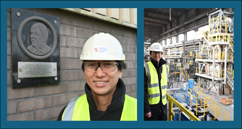 Adrian Normanton Medal winner tours the Normanton Plant